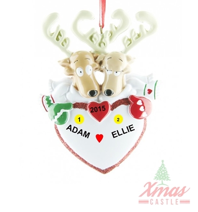 Picture of Reindeer Couple With Heart