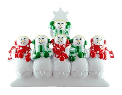 Picture of Snowman Family Table Top 6